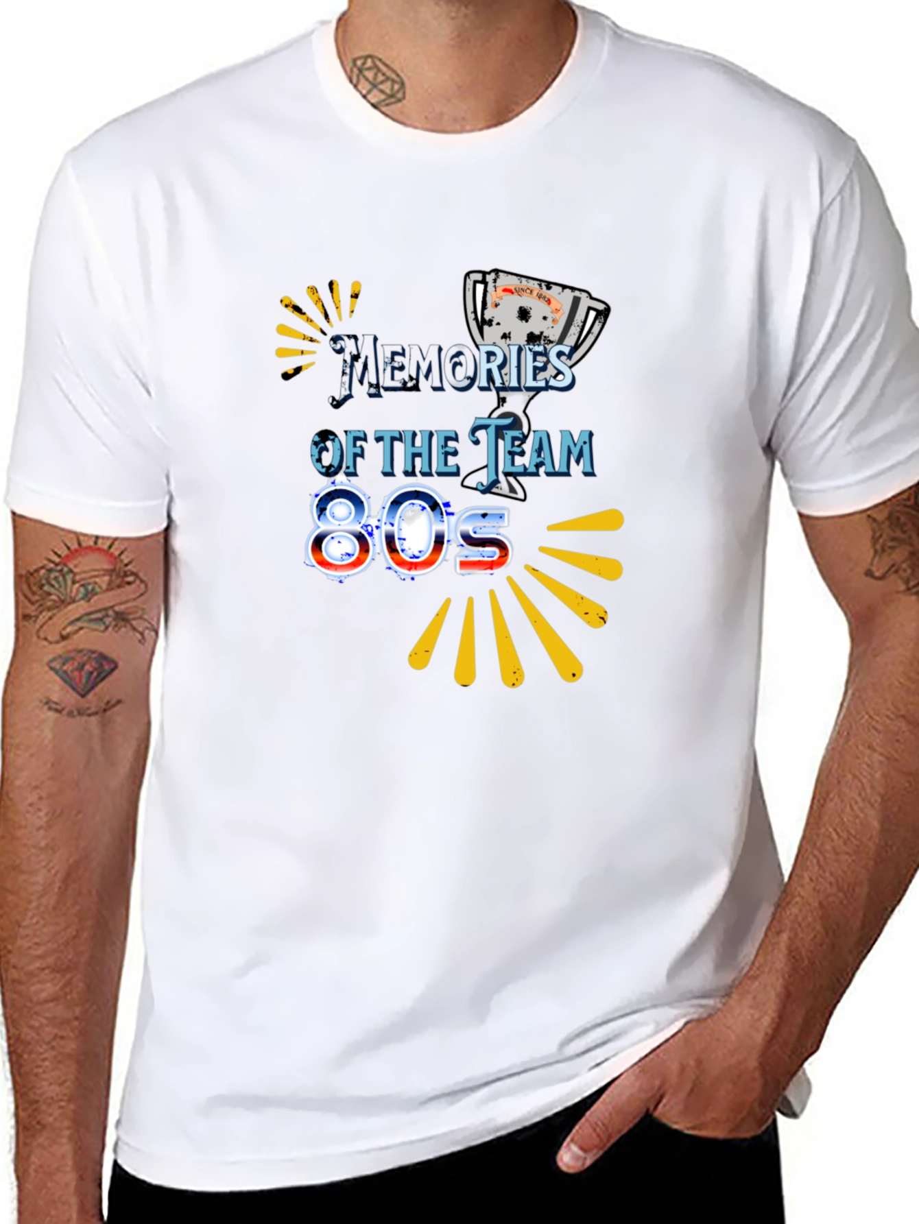 Memories of the Team 80s Black Graphic Tee