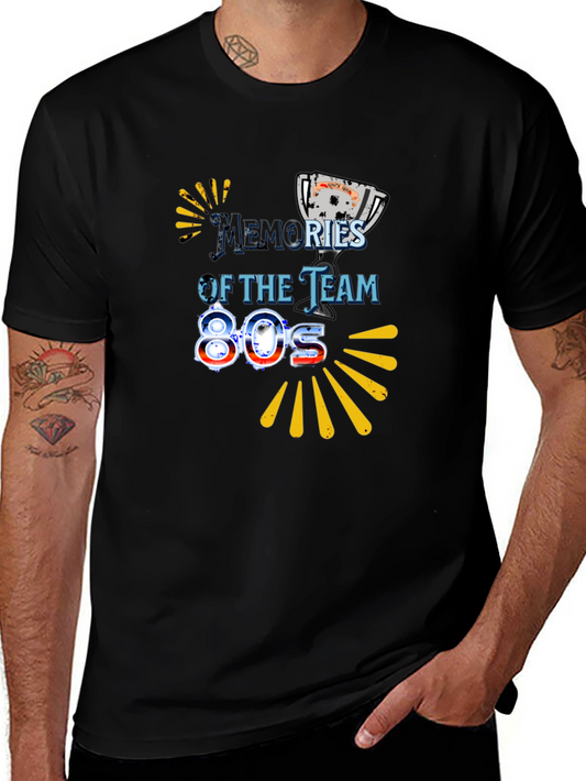 Memories of the Team 80s Black Graphic Tee