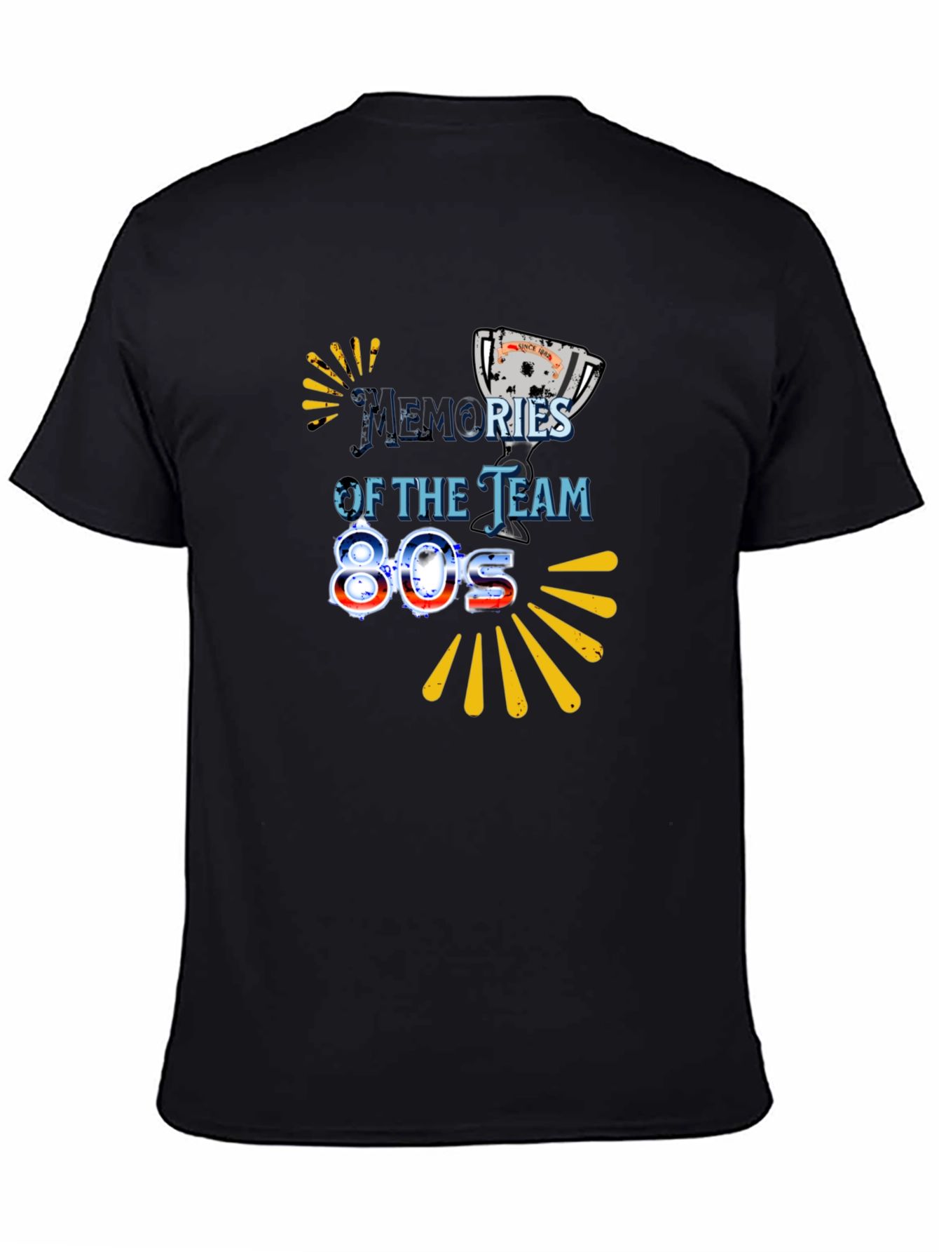 Memories of the Team 80s Black Graphic Tee