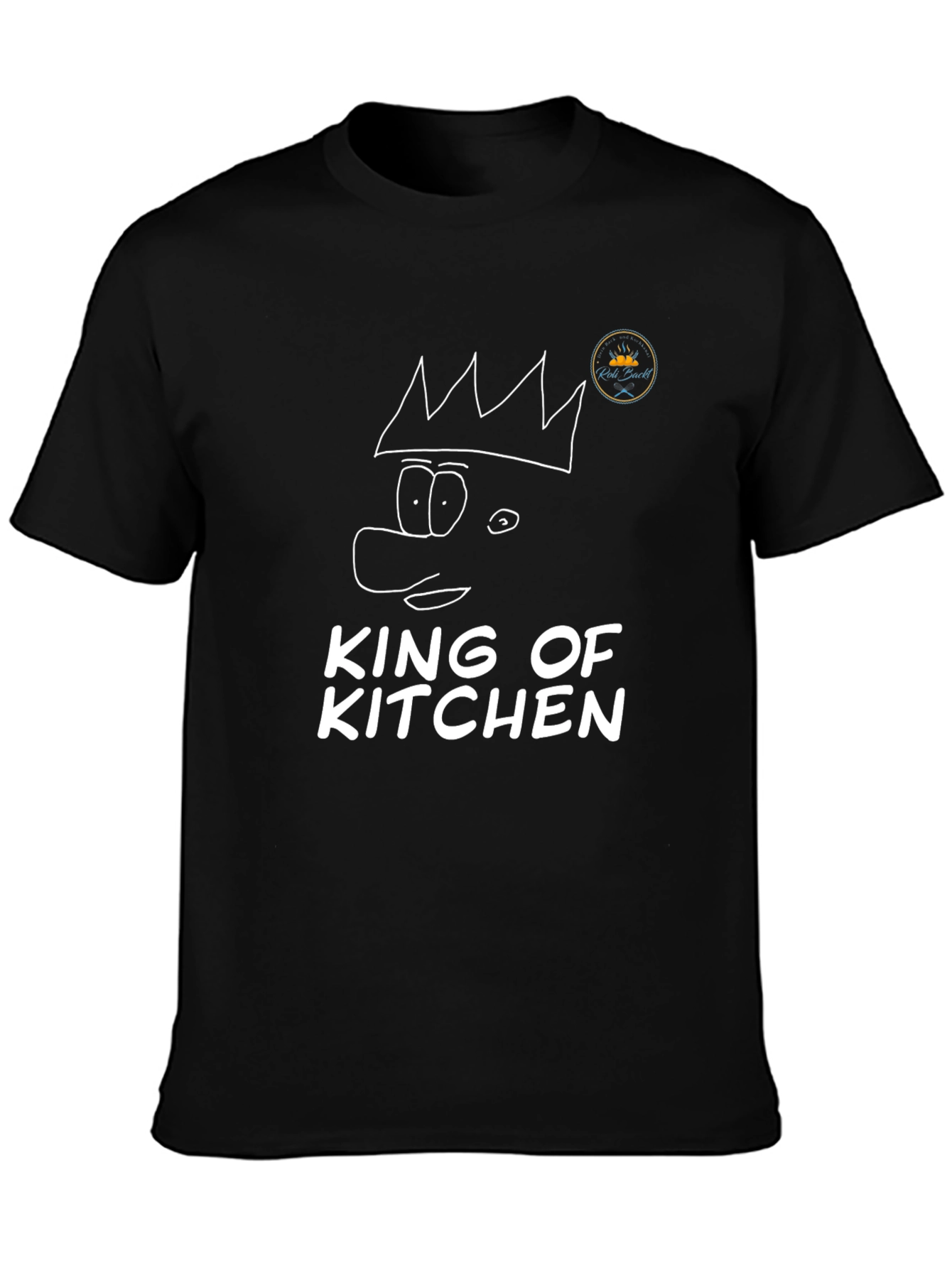 King of Kitchen Black T-Shirt