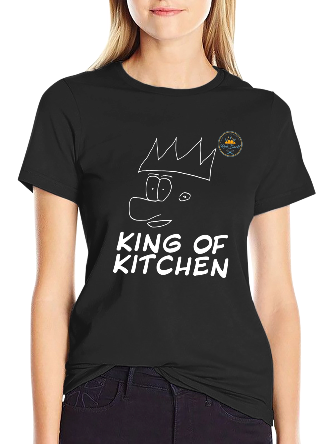 King of Kitchen Black T-Shirt