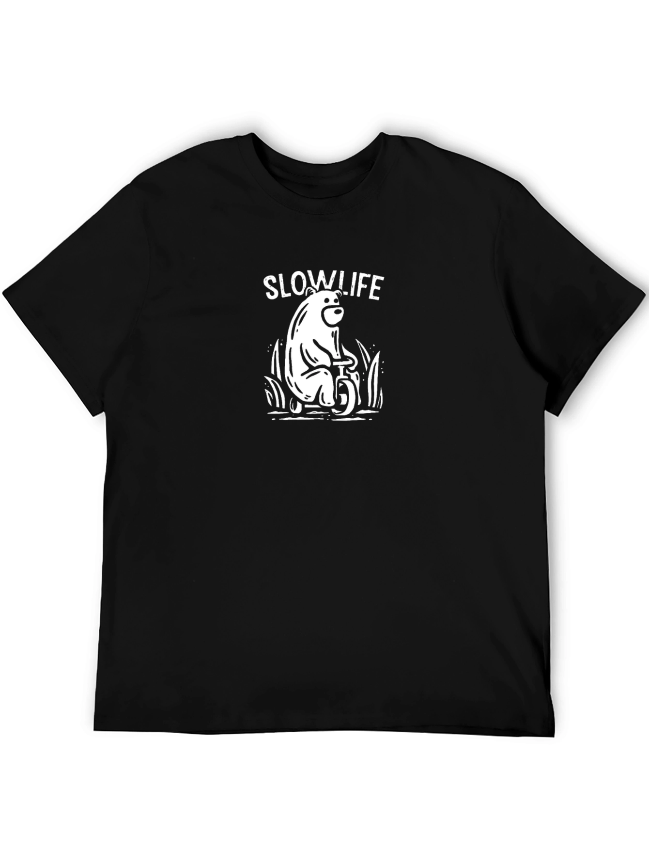 Slow Life Bear Graphic T-Shirt