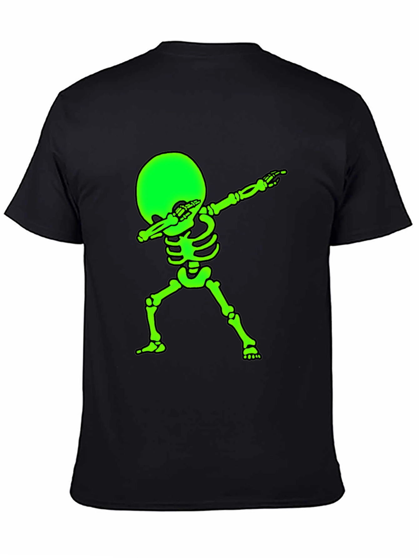Glow Skeleton Dab T-Shirt - Black Tee