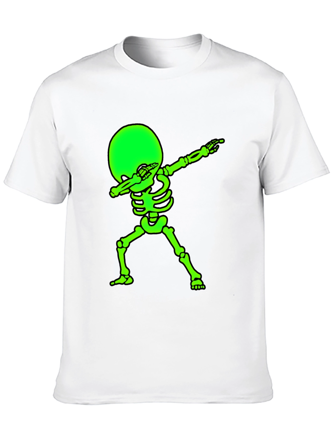 Glow Skeleton Dab T-Shirt - Black Tee