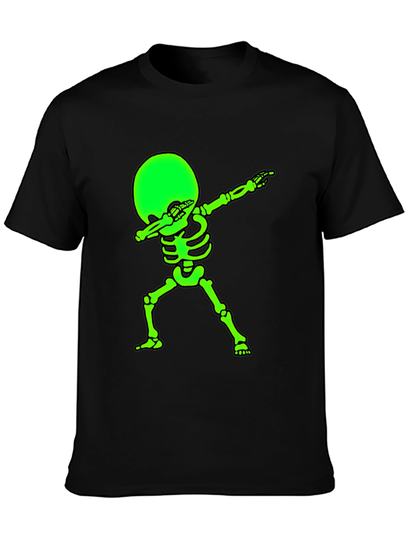 Glow Skeleton Dab T-Shirt - Black Tee