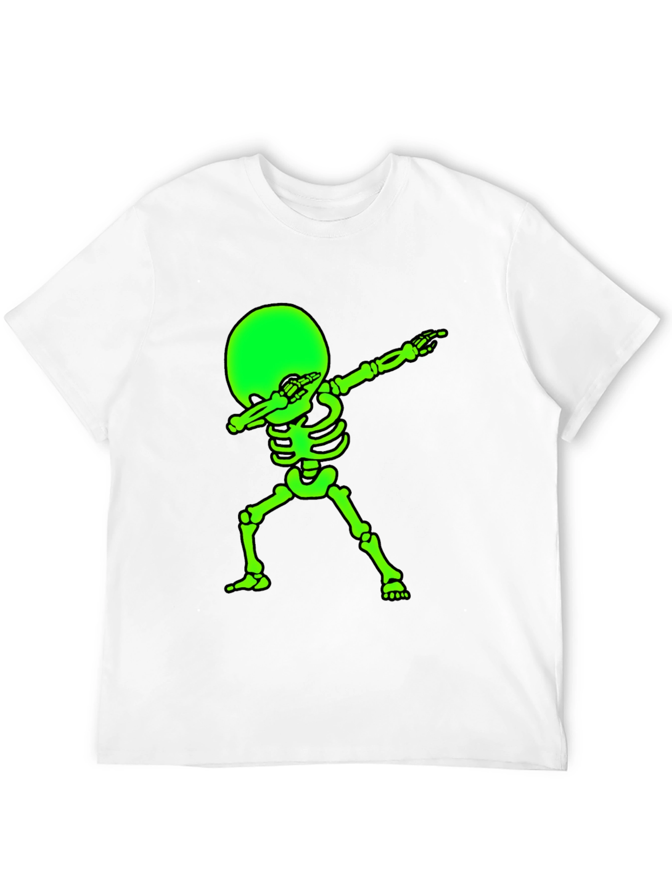 Glow Skeleton Dab T-Shirt - Black Tee
