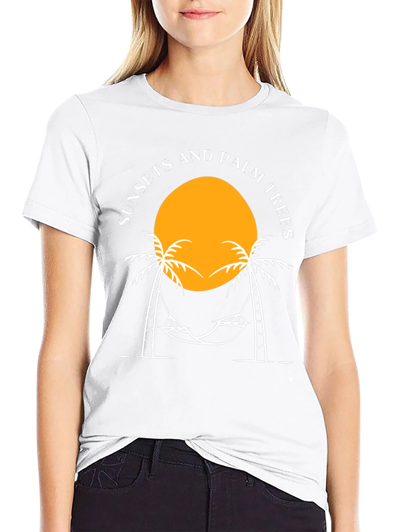 Sunsets and Palm Trees Graphic Tee