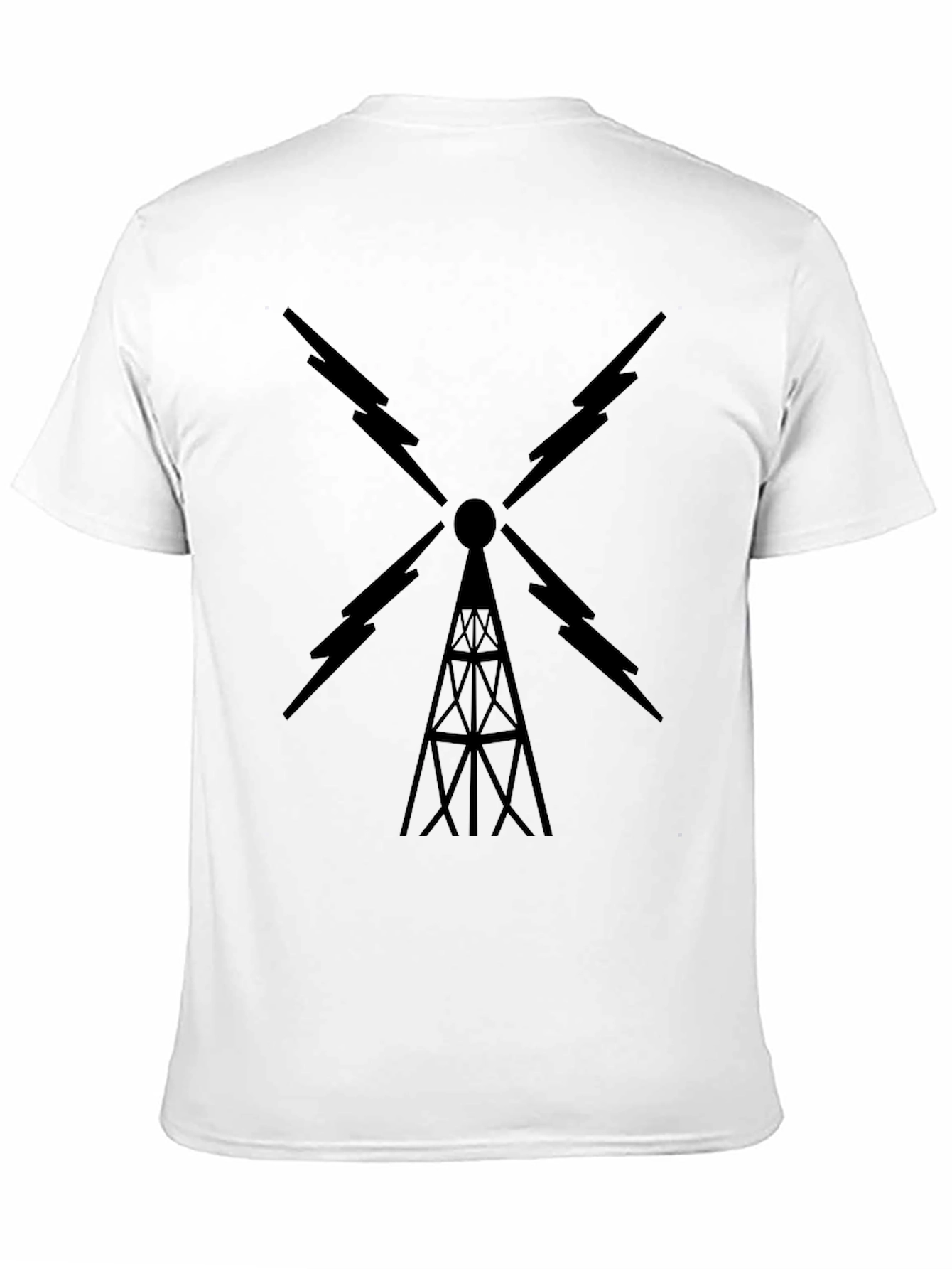 Black Radio Tower Graphic Tee