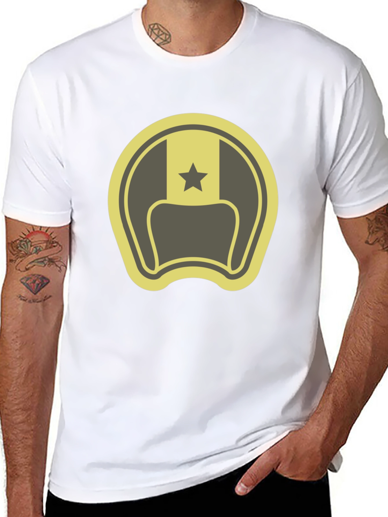 Retro Star Bottle Opener Graphic T-Shirt