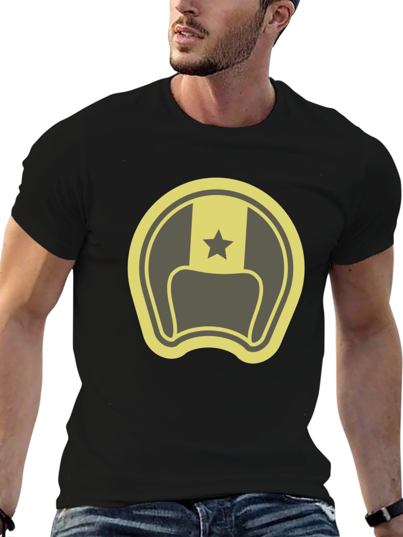 Retro Star Bottle Opener Graphic T-Shirt