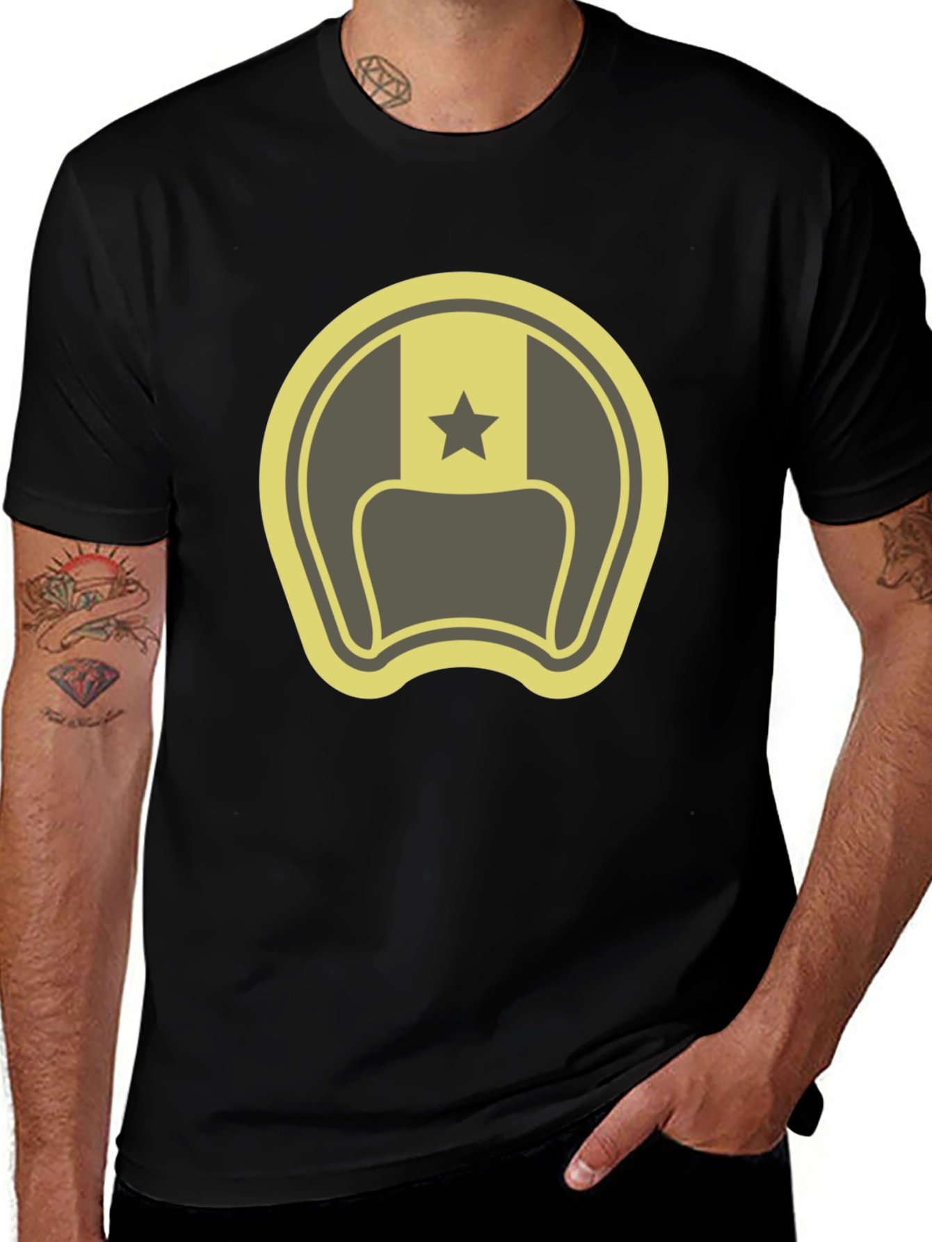 Retro Star Bottle Opener Graphic T-Shirt