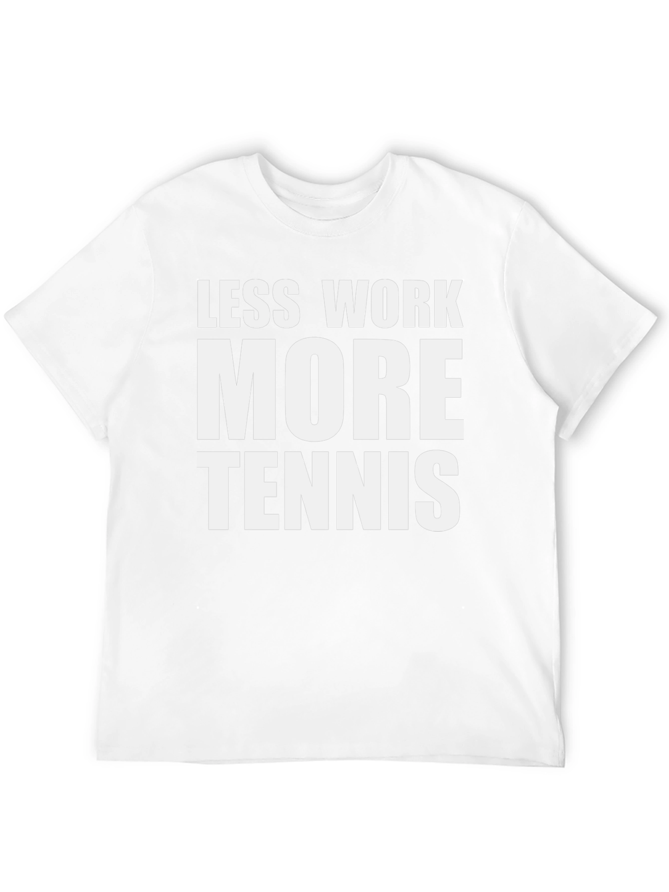 Less Work More Tennis Graphic Tee