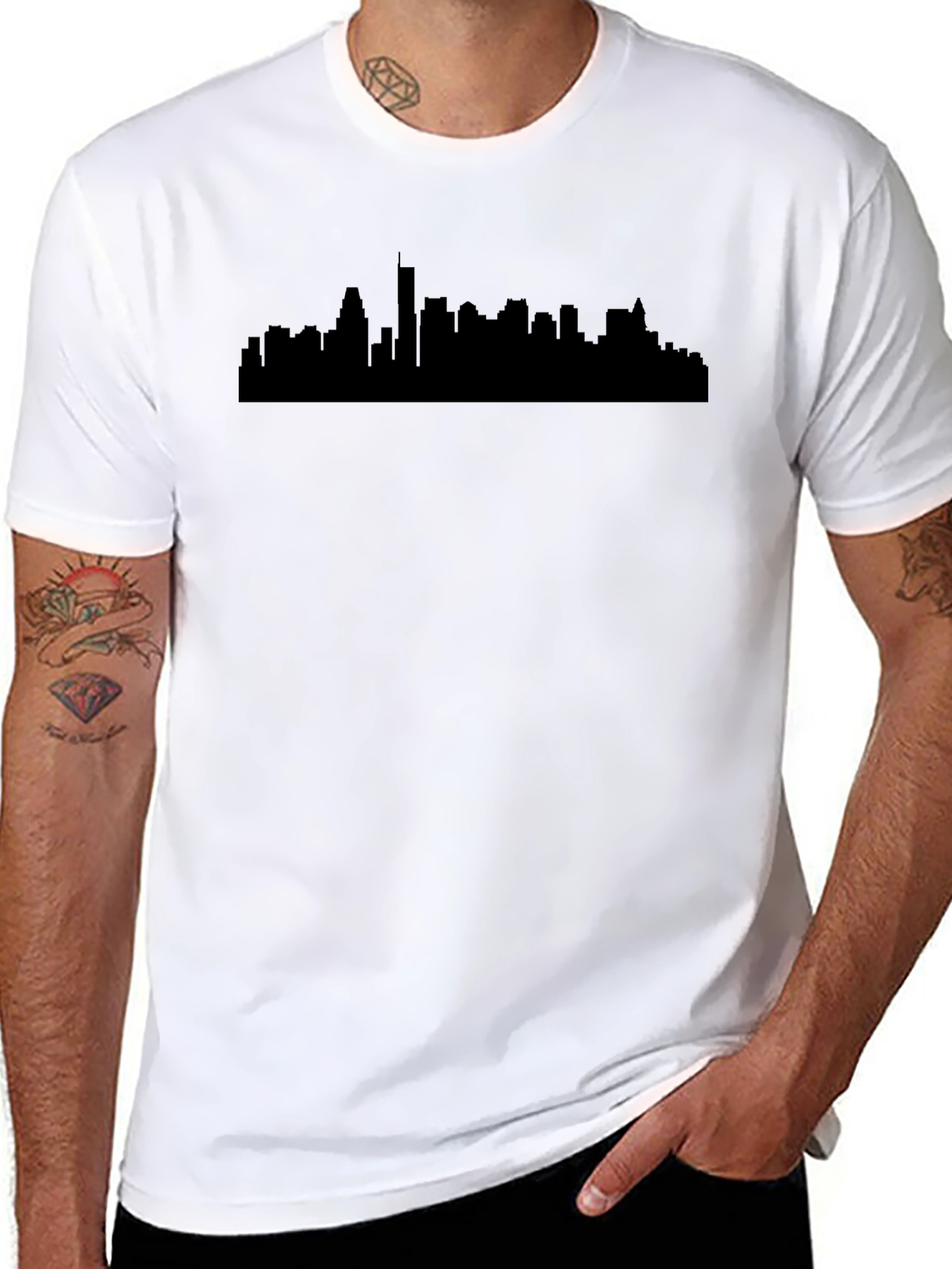 City Skyline Graphic Tee - Urban Style