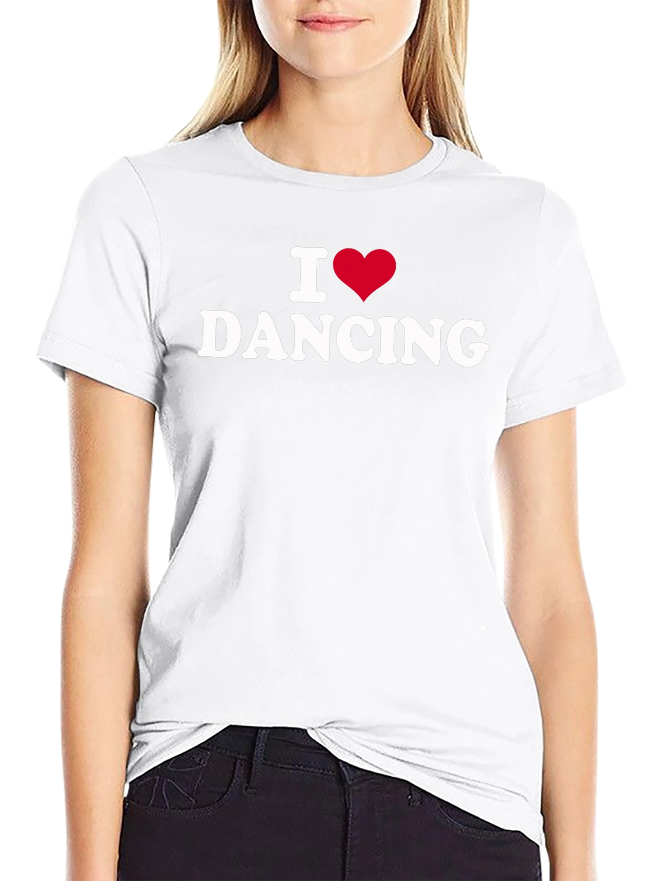 I Heart Dancing Graphic T-Shirt - Black