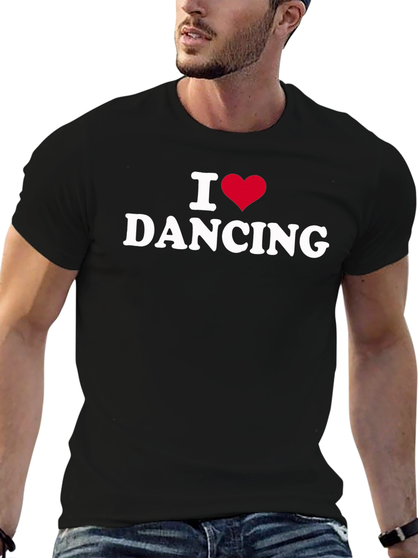 I Heart Dancing Graphic T-Shirt - Black