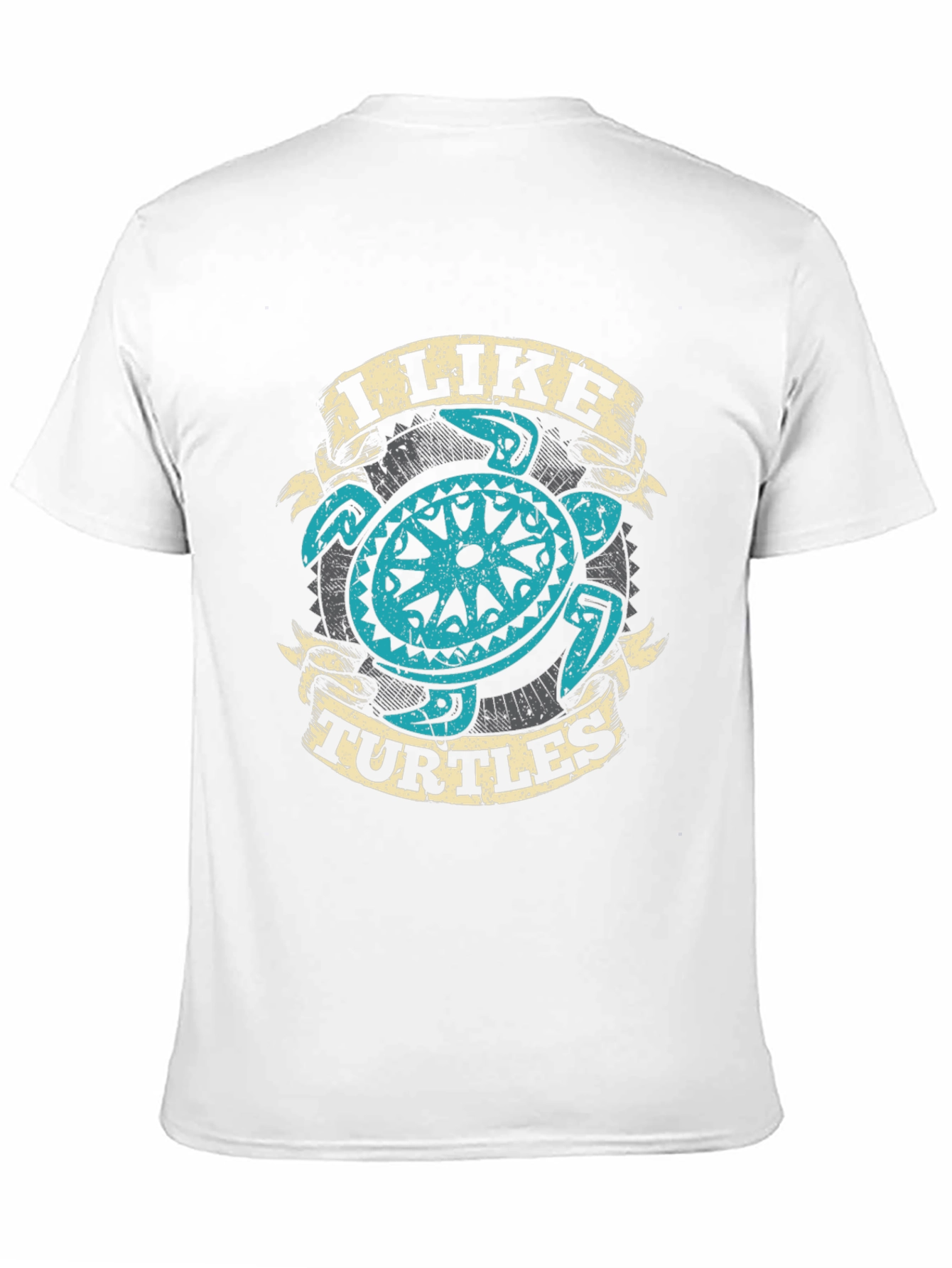 I Like Turtles Graphic Tee - Cool Turtle Design