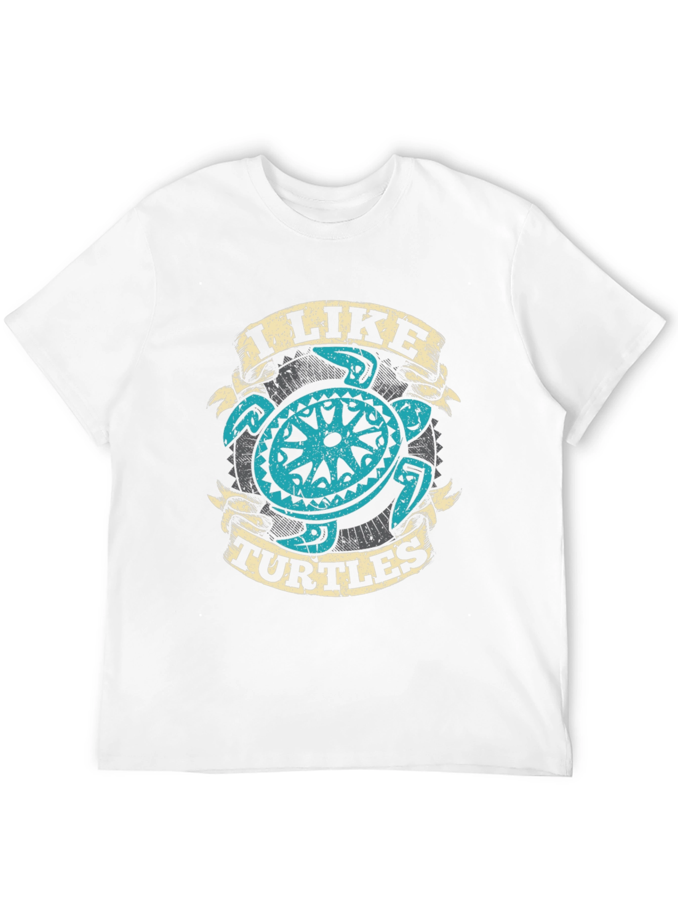 I Like Turtles Graphic Tee - Cool Turtle Design