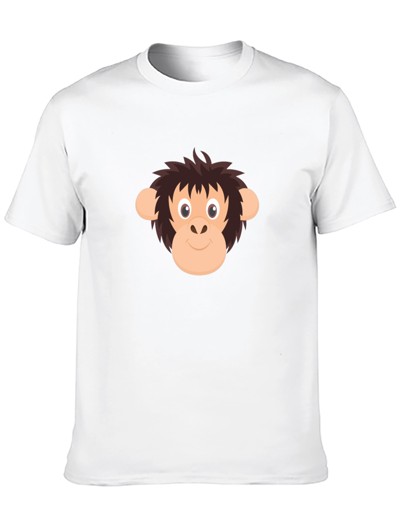 Funny Monkey Graphic Tee - Black Cotton T-Shirt