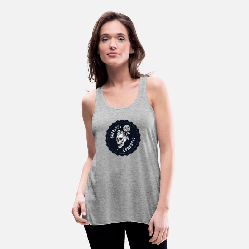 Dark Navy Illustrated Skull Hopeless Romantic