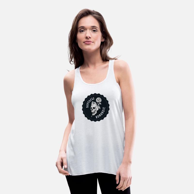 Dark Navy Illustrated Skull Hopeless Romantic