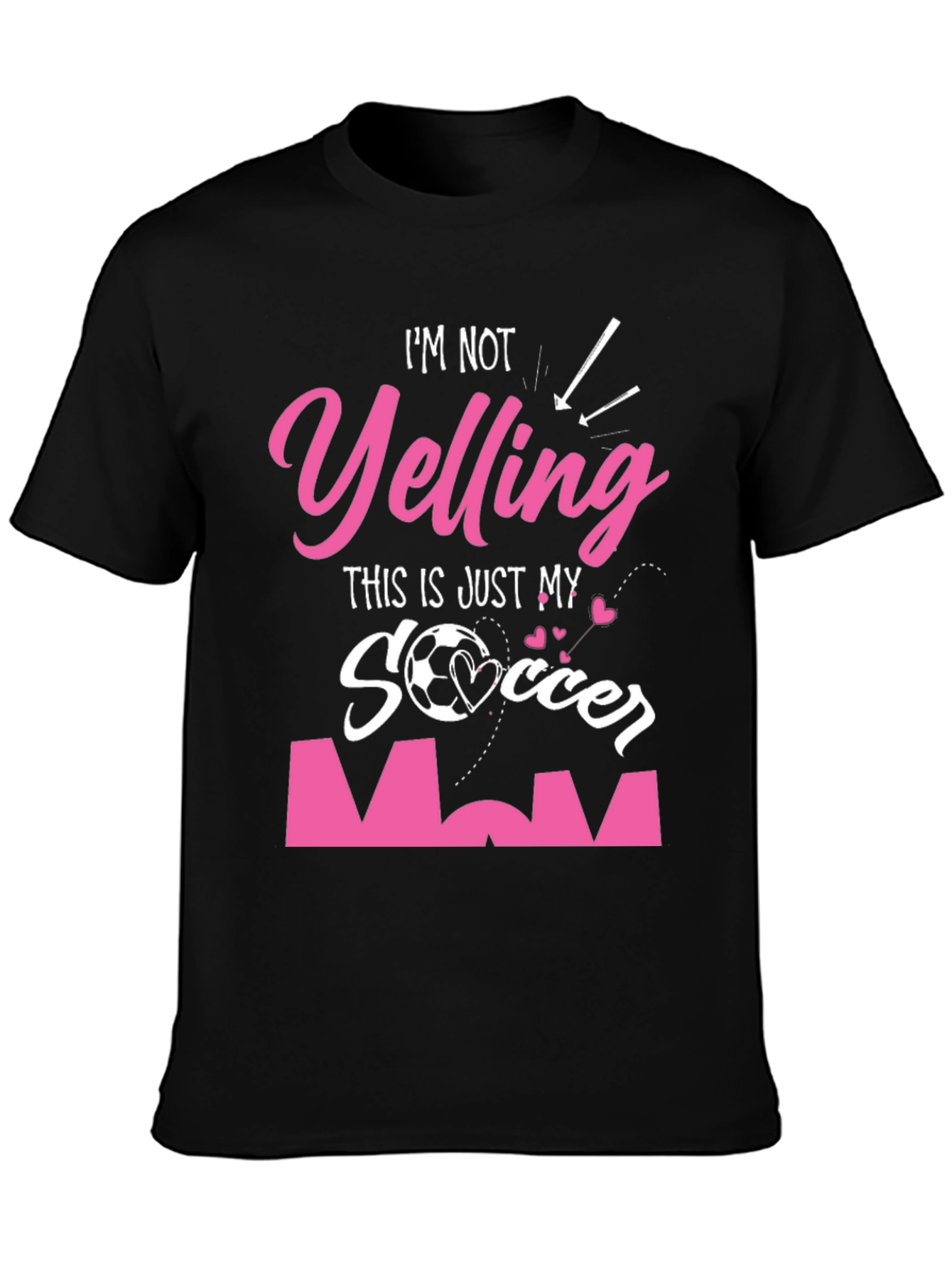 Soccer Mom Graphic Tee - Im Not Yelling