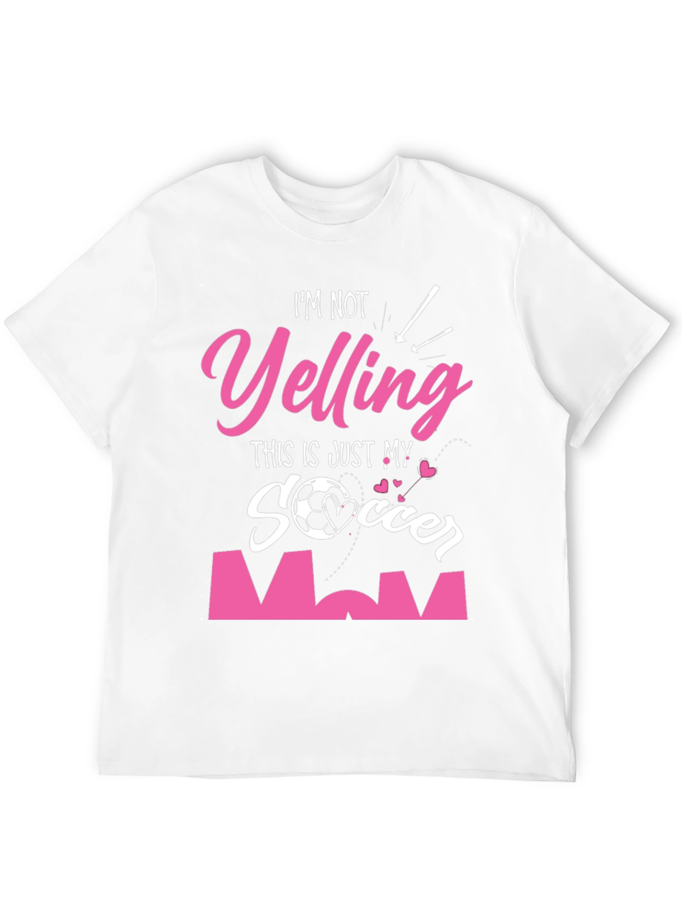 Soccer Mom Graphic Tee - Im Not Yelling