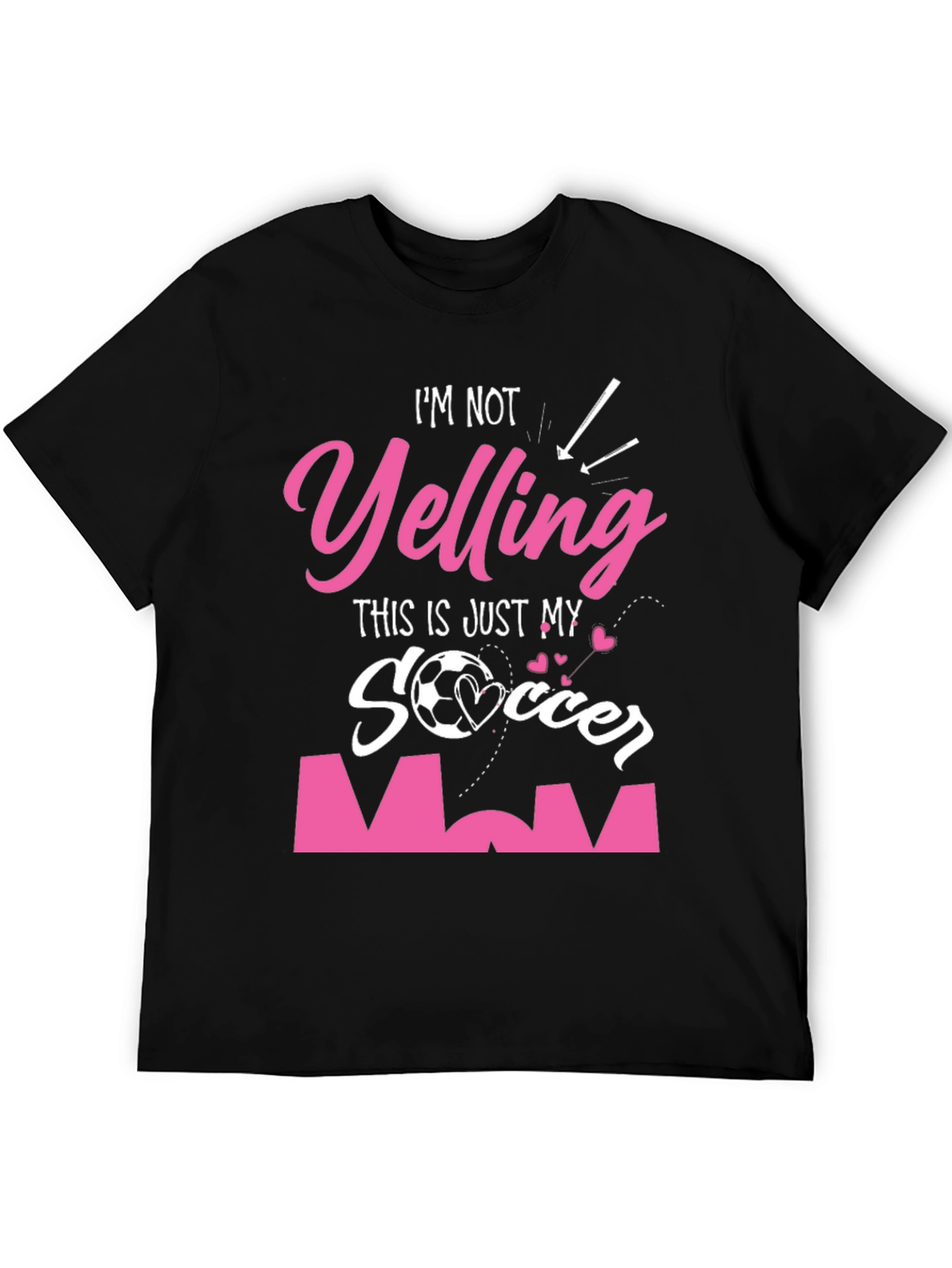 Soccer Mom Graphic Tee - Im Not Yelling