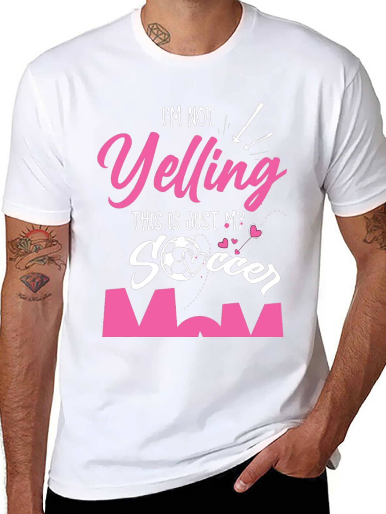 Soccer Mom Graphic Tee - Im Not Yelling