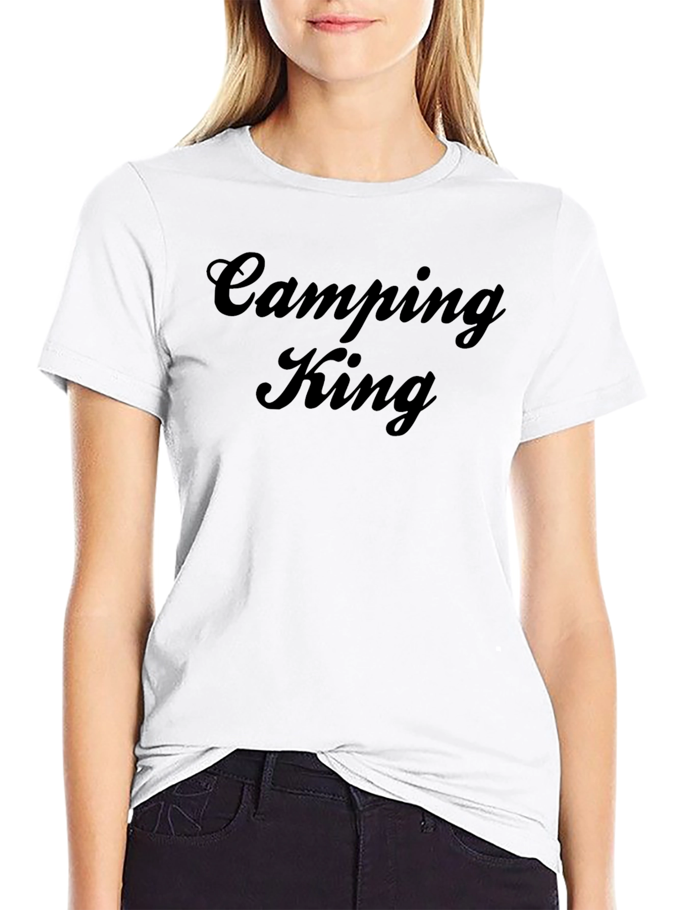 Camping King Graphic T-Shirt - Black