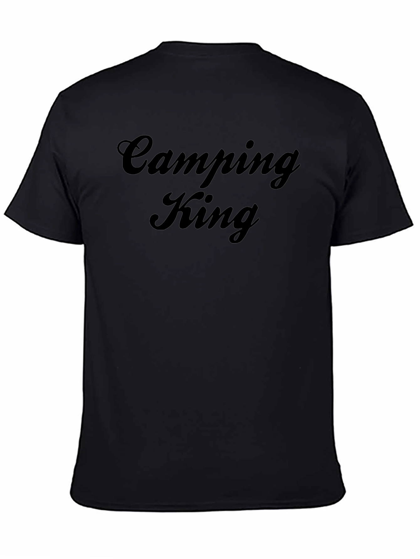 Camping King Graphic T-Shirt - Black