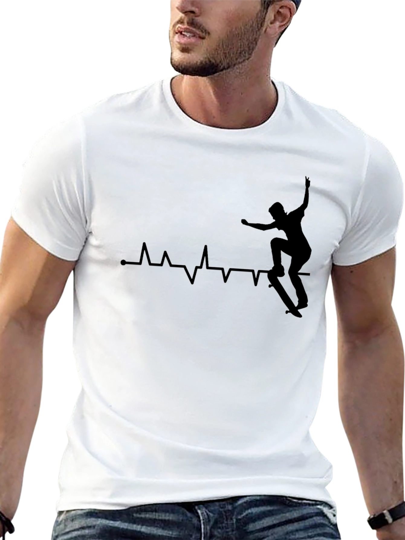 Skateboard Heartbeat T-Shirt