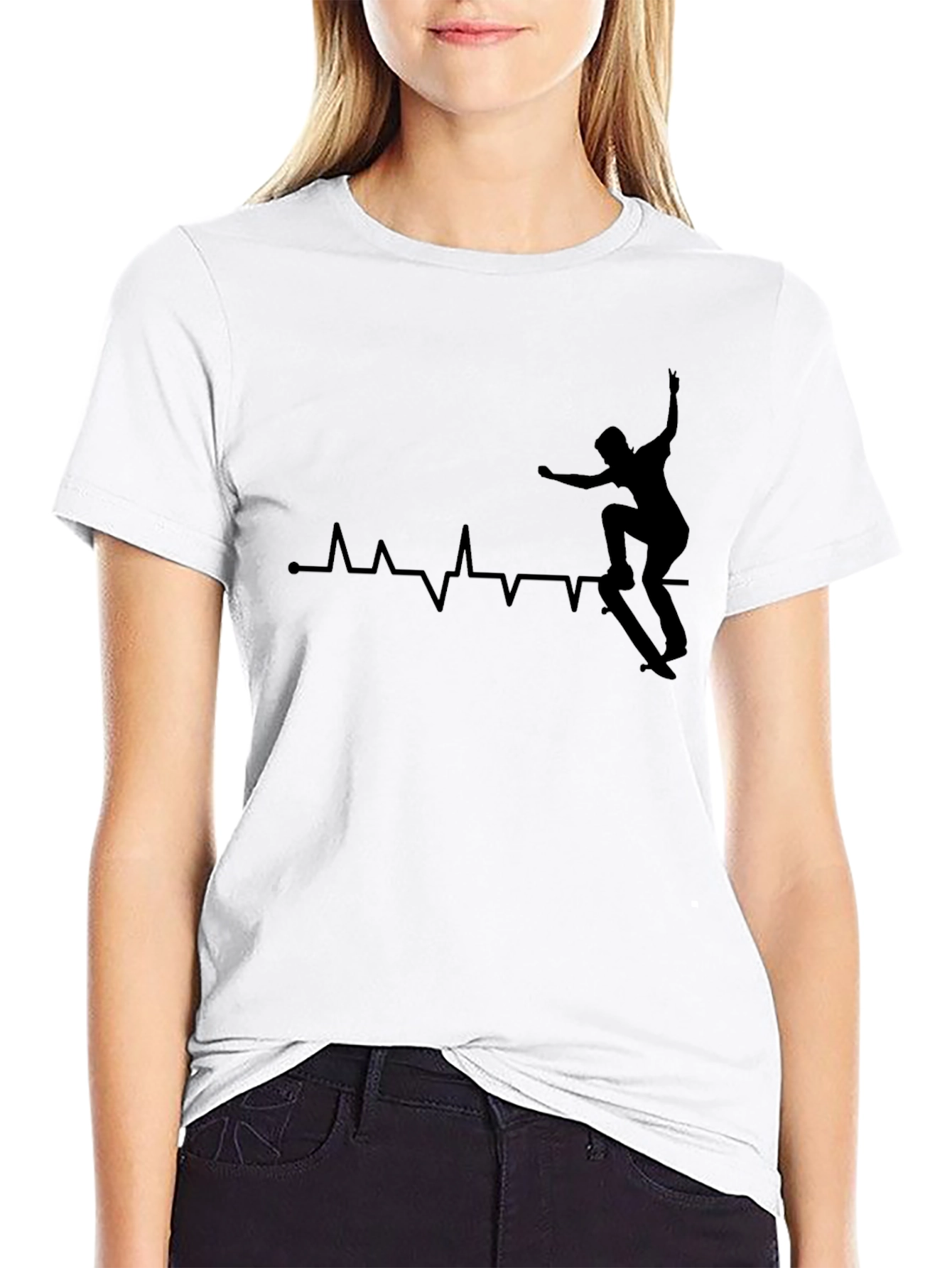 Skateboard Heartbeat T-Shirt