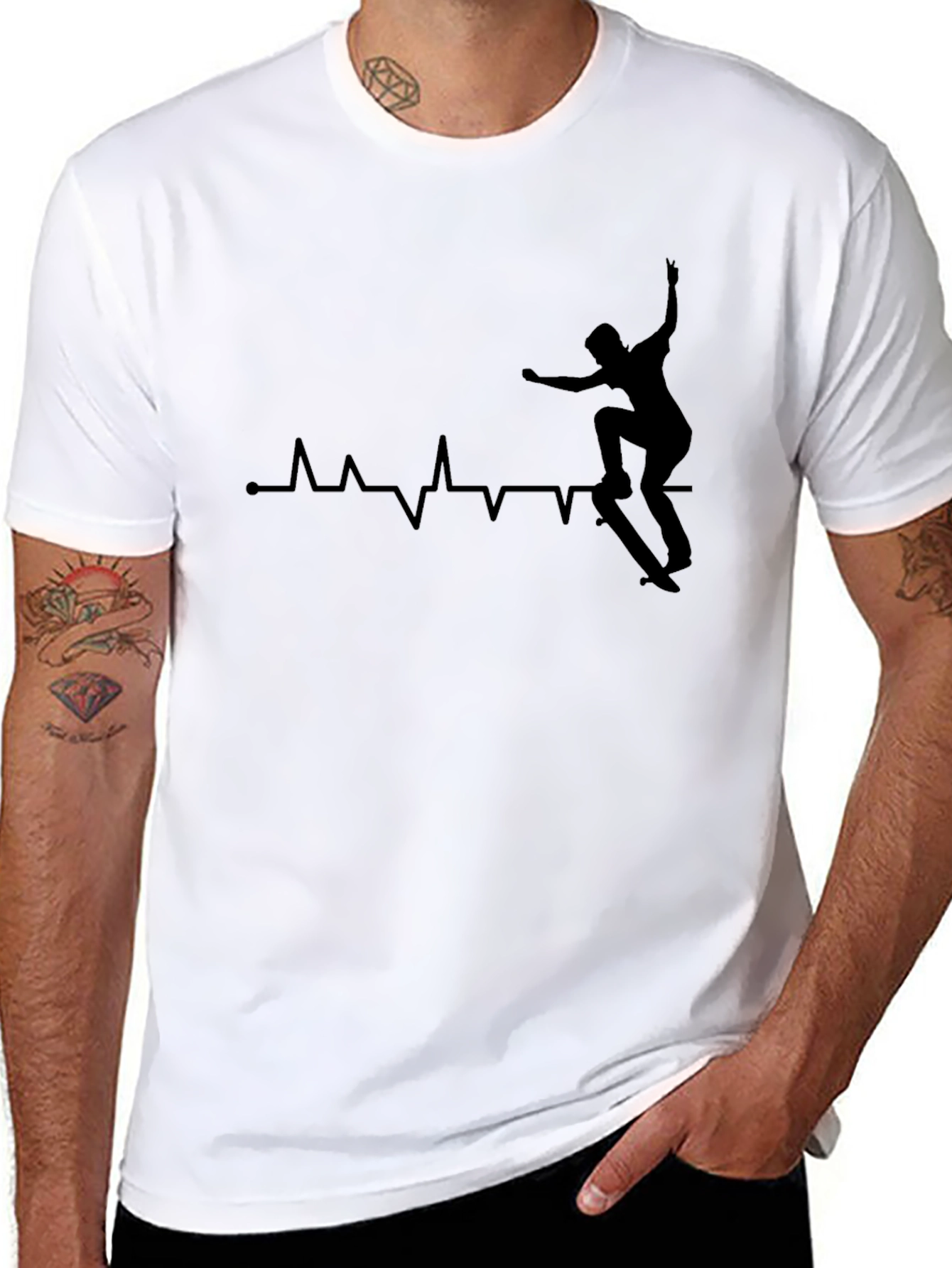 Skateboard Heartbeat T-Shirt