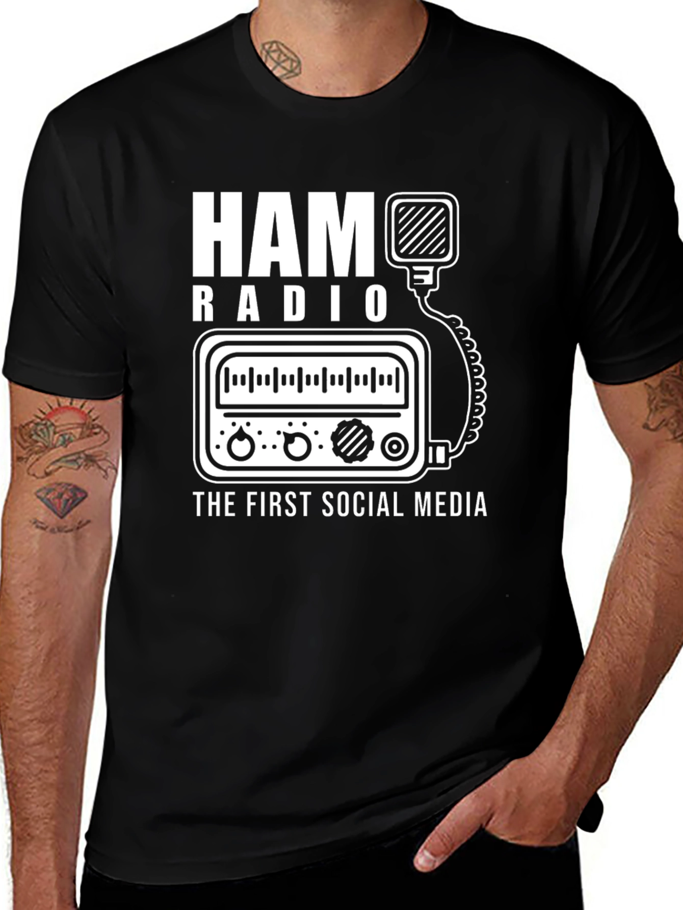 Ham Radio The First Social Media T-Shirt
