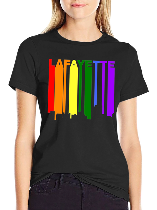Lafayette Rainbow Skyline T-Shirt - Pride Apparel