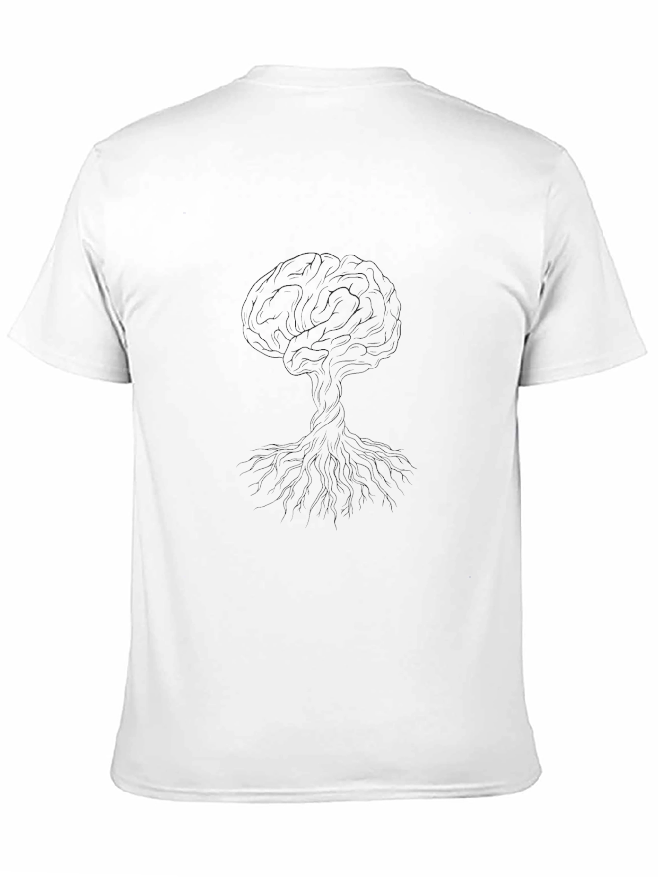 Brain Tree Graphic T-Shirt - Black