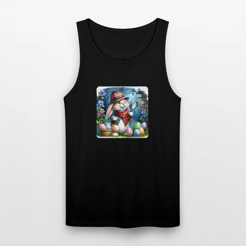 Detective Searching Eggs Garden Premium