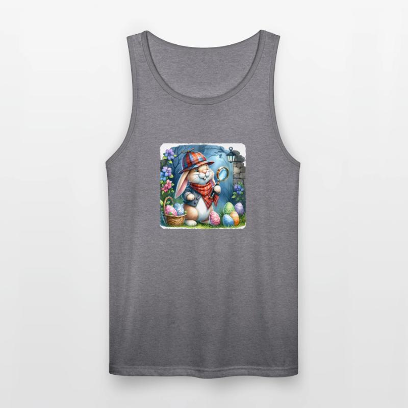 Detective Searching Eggs Garden Premium