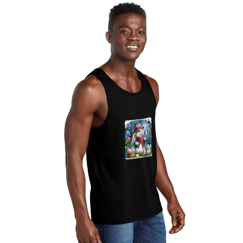 Detective Searching Eggs Garden Premium