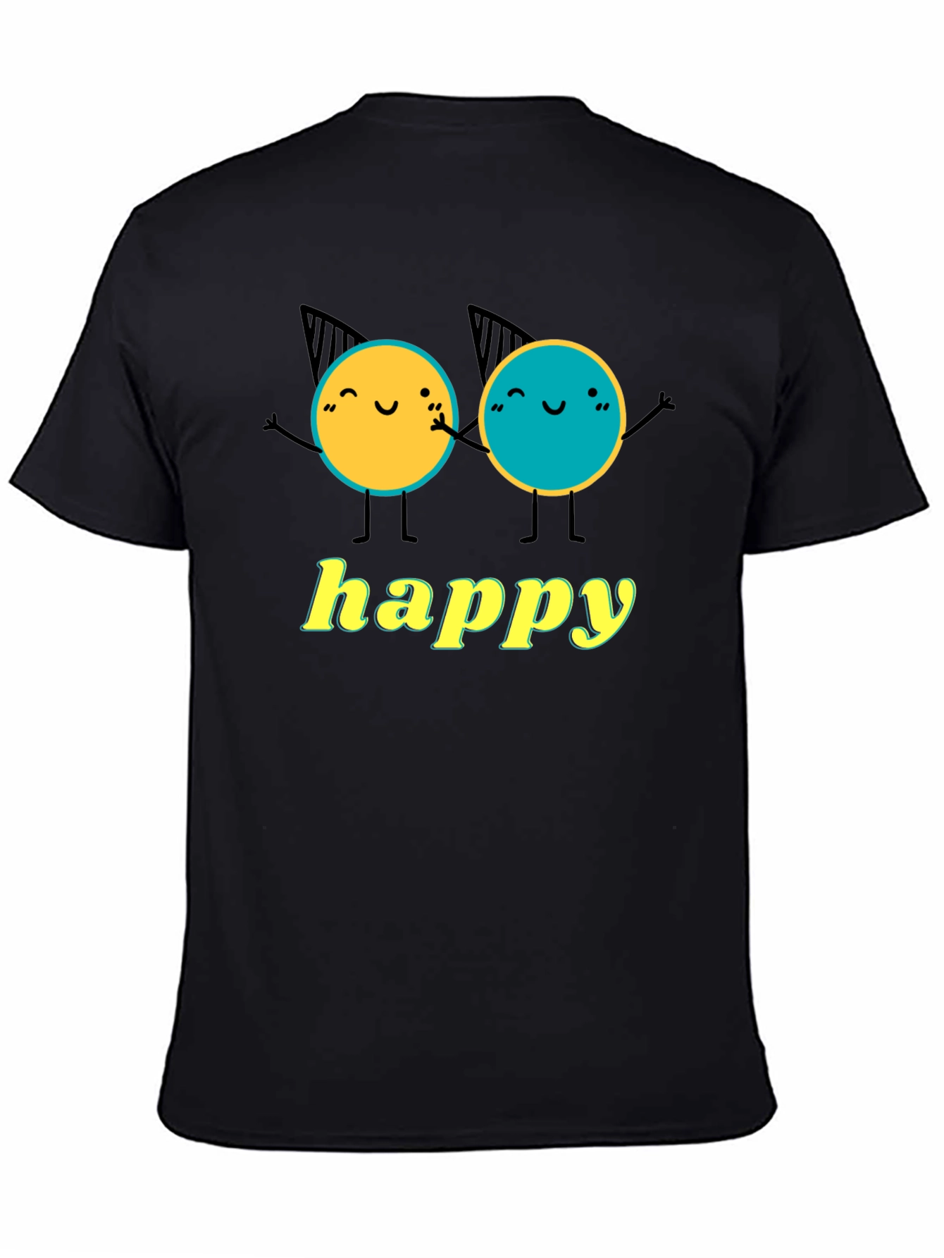Happy Character Graphic T-Shirt