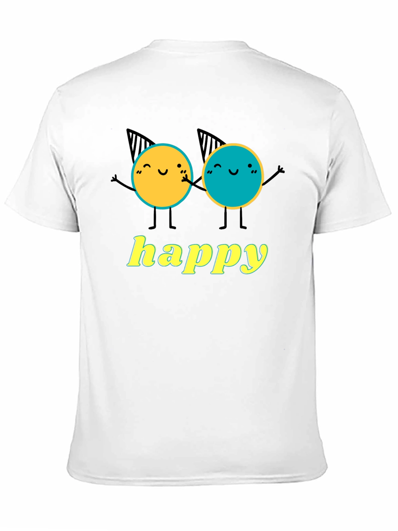 Happy Character Graphic T-Shirt