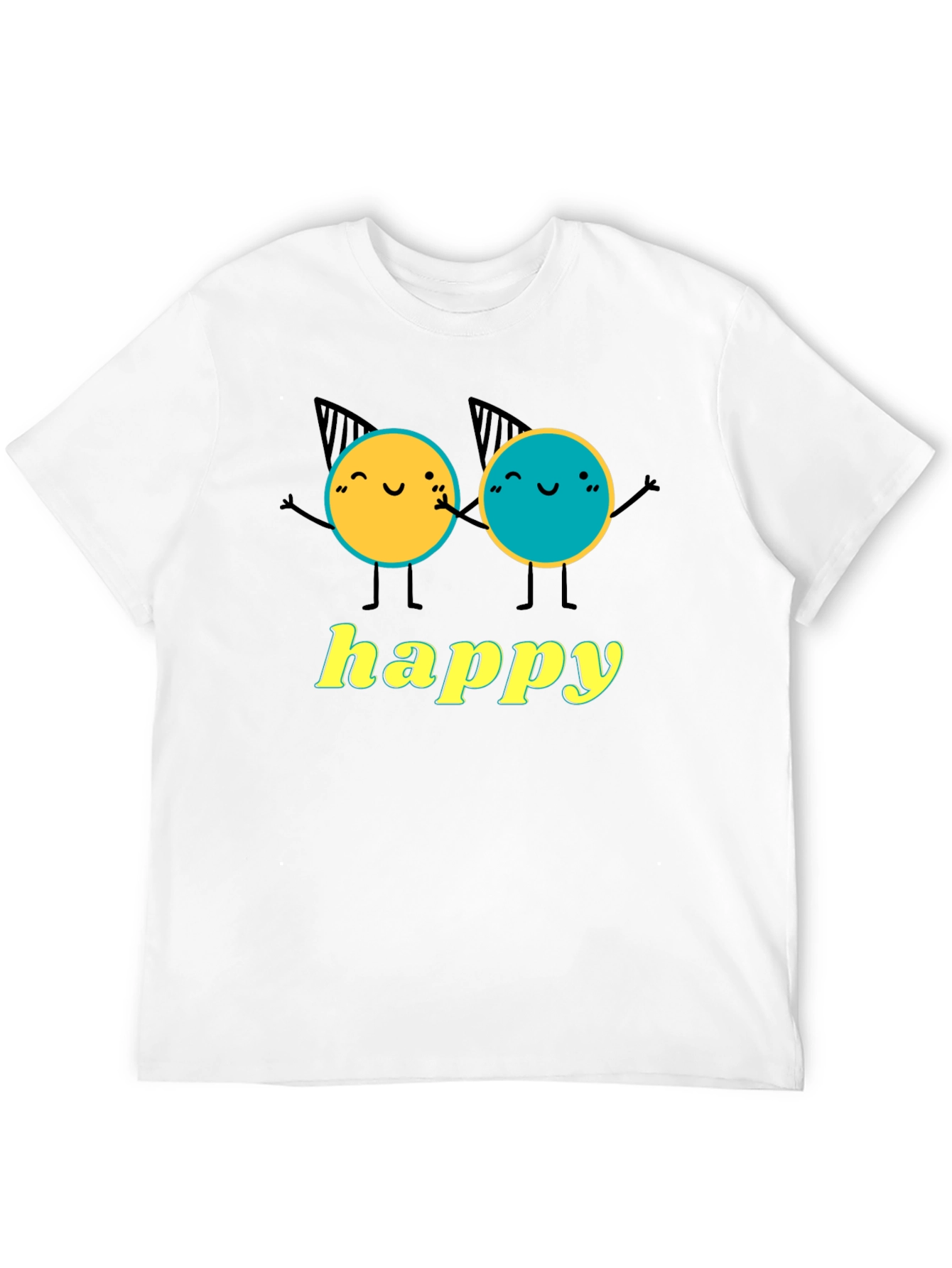 Happy Character Graphic T-Shirt