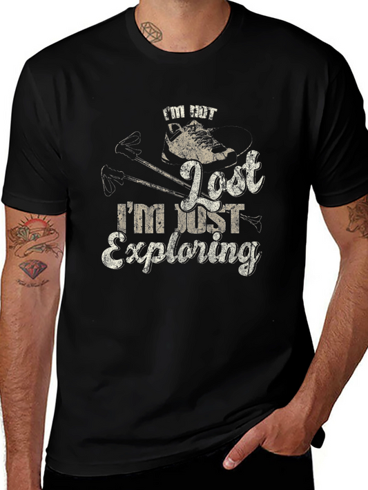 Funny Hiking T-Shirt - Im Not Lost Im Exploring!