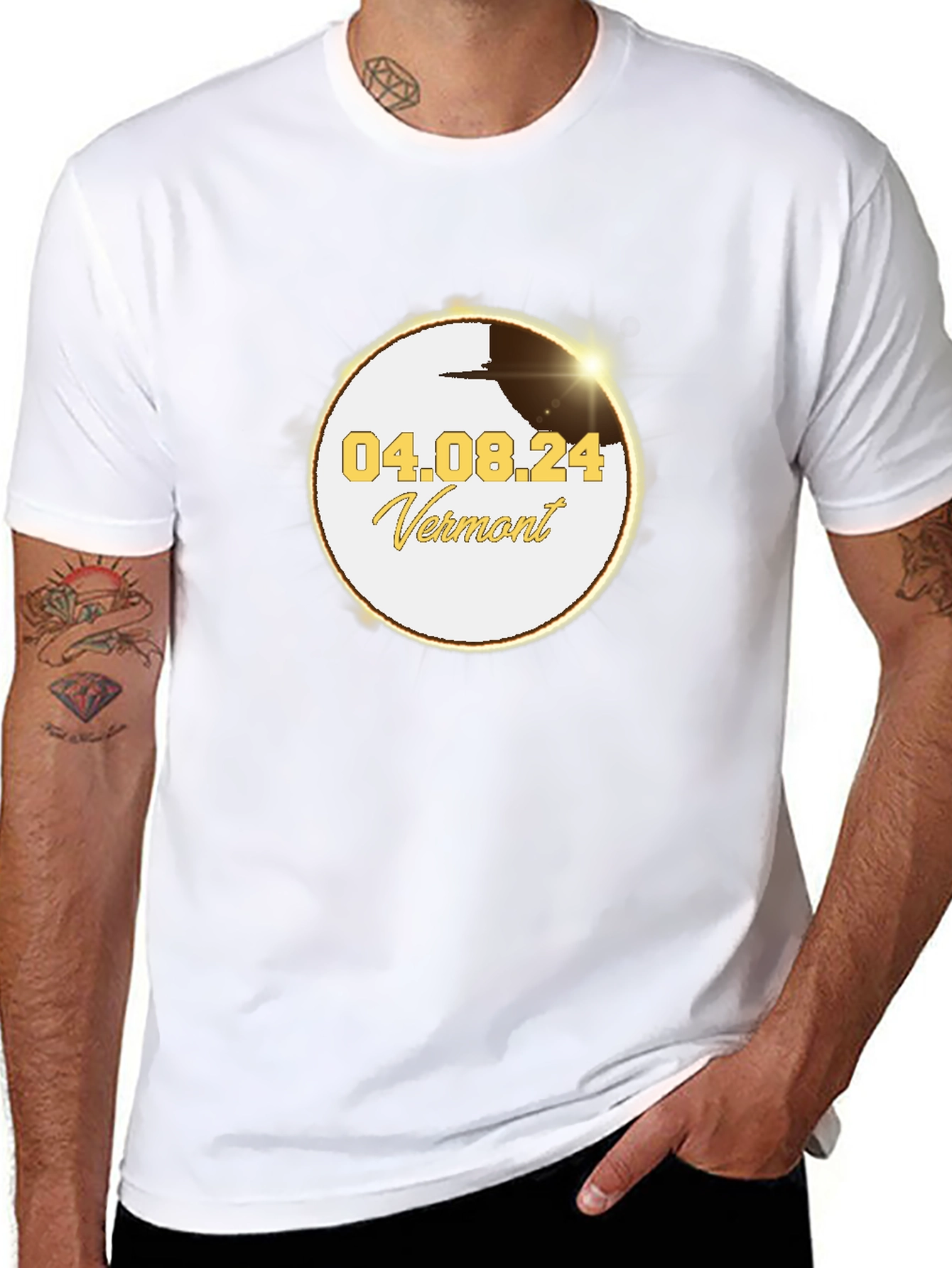Total Solar Eclipse Vermont April 8 2024 T-Shirt