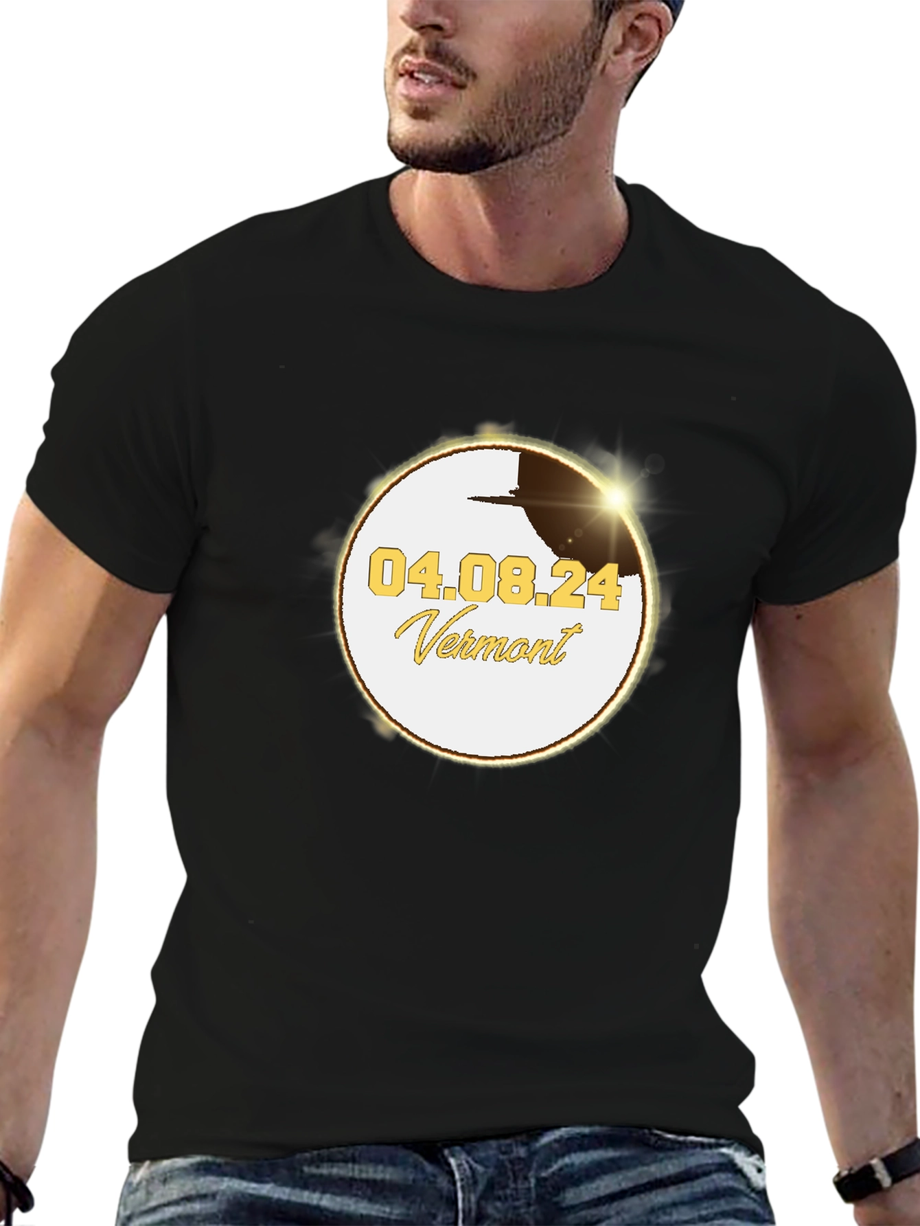 Total Solar Eclipse Vermont April 8 2024 T-Shirt