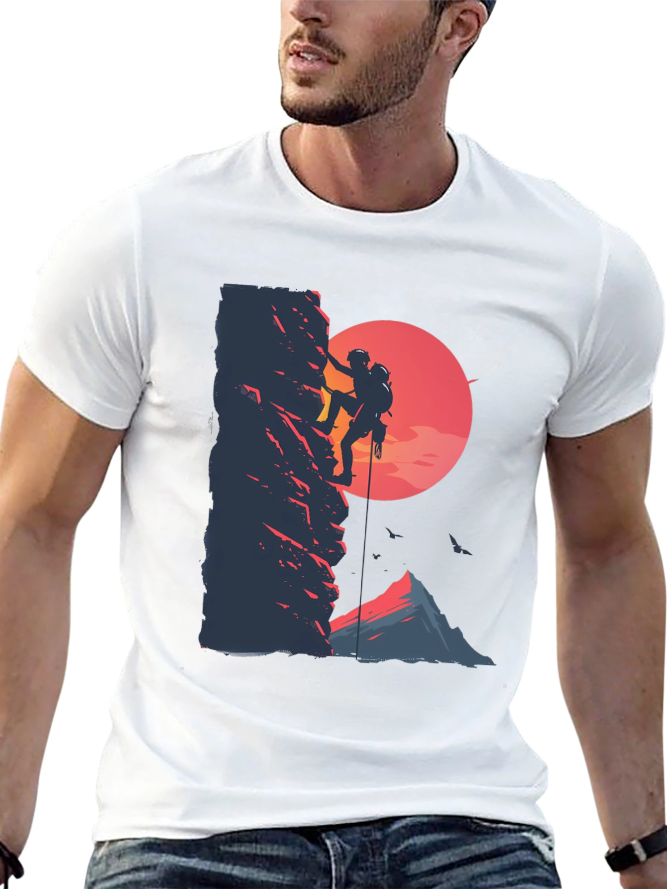 Rock Climbing Graphic Tee - Adventure Shirt