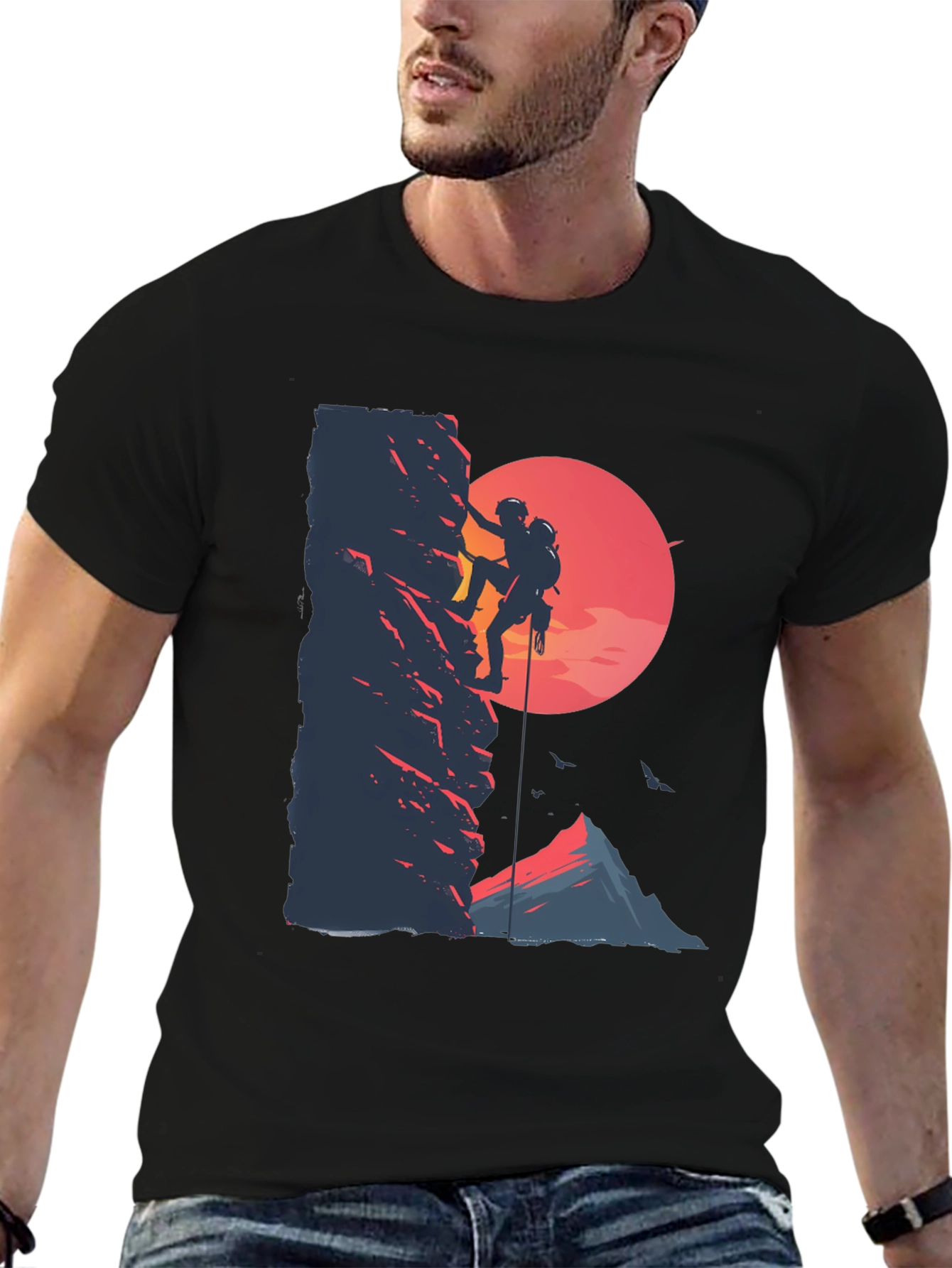 Rock Climbing Graphic Tee - Adventure Shirt