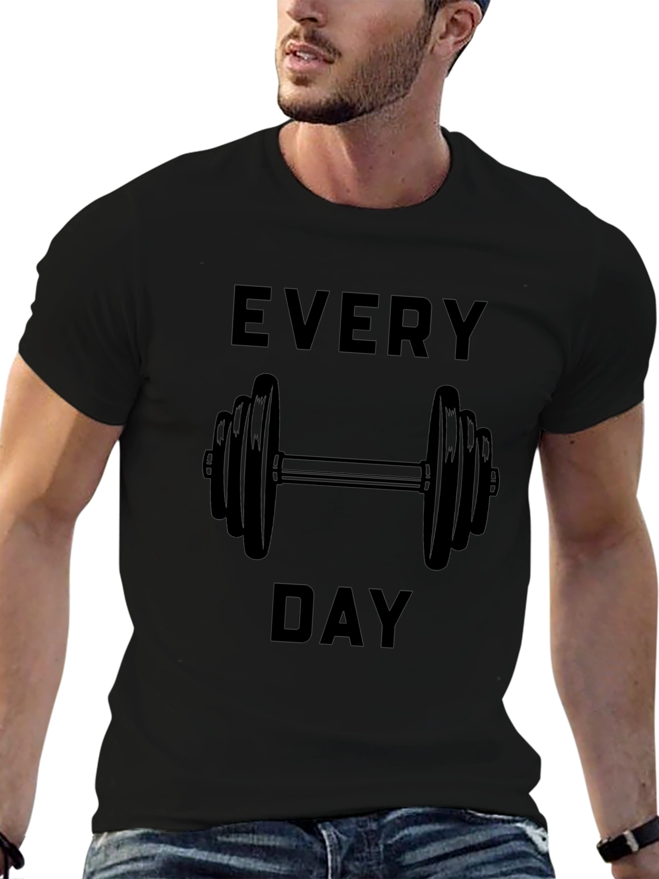 Every Day Workout T-Shirt - Black Gym Tee