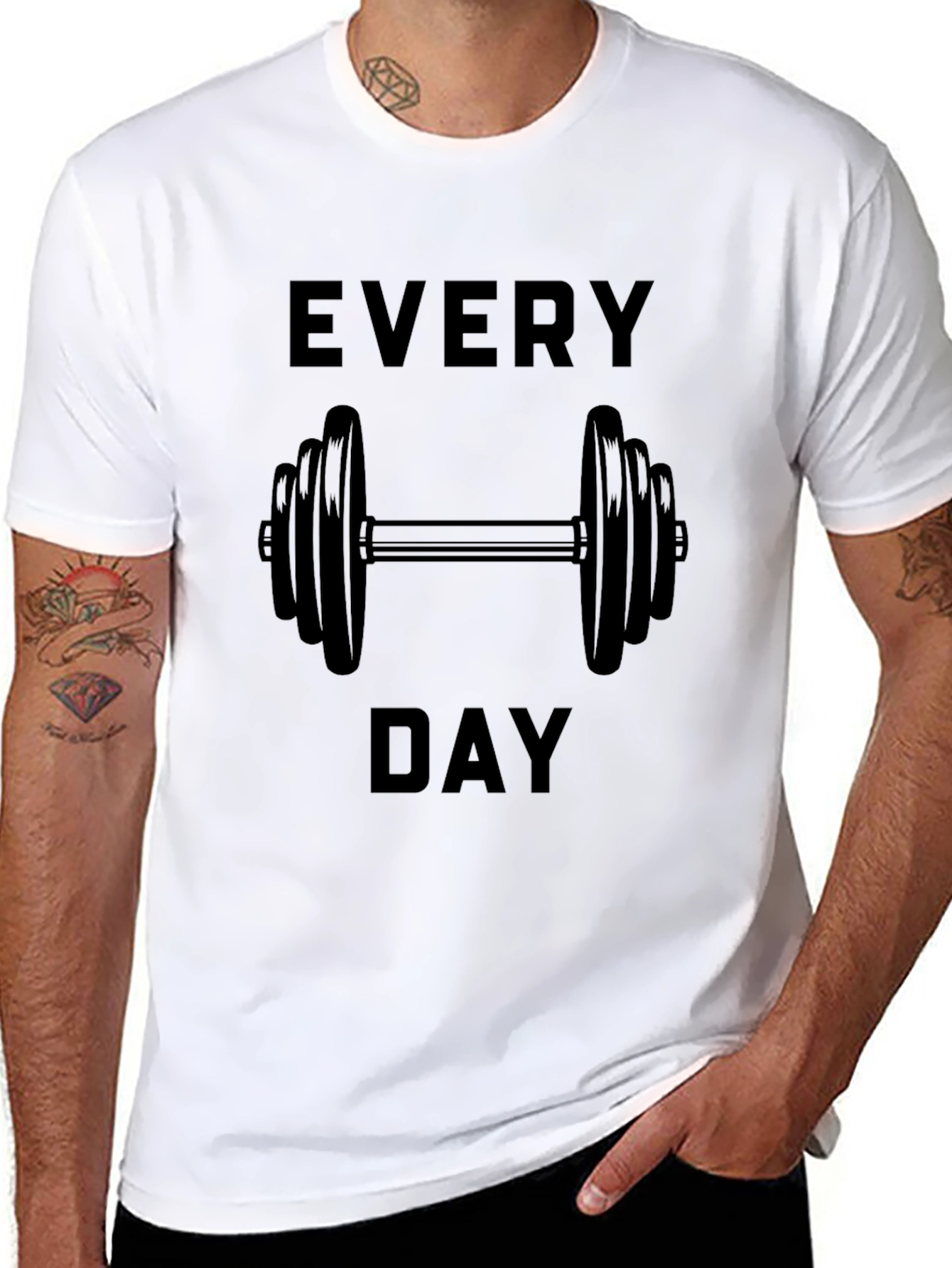 Every Day Workout T-Shirt - Black Gym Tee