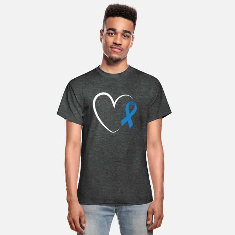 Diabetes Awareness Heart Blue Ribbon